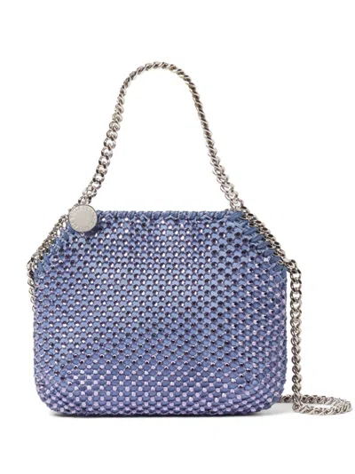 Stella Mccartney Falabella Mini Crystal-embellished Tote Bag In Violet