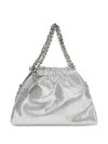 Stella Mccartney Falabella Mini Drastring Tote In Silver