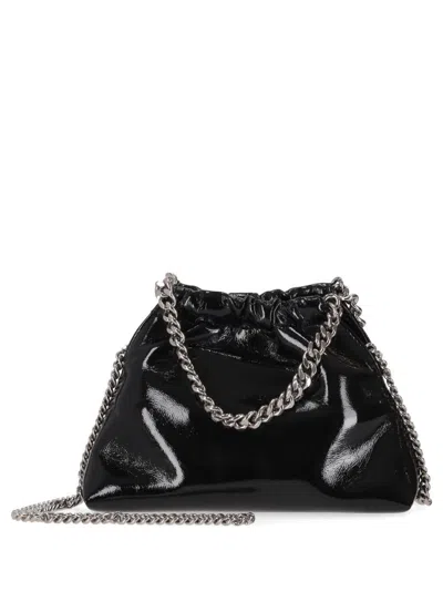 Stella Mccartney Falabella Mini Drawstring Bag Crinkled Patent Alter Mat