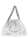 Stella Mccartney Falabella Mini Drawstring Crossbody Bag Crossbody Bags Silver In Silver