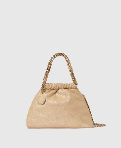 Stella Mccartney Falabella Mini Drawstring Crossbody Bag In Nude