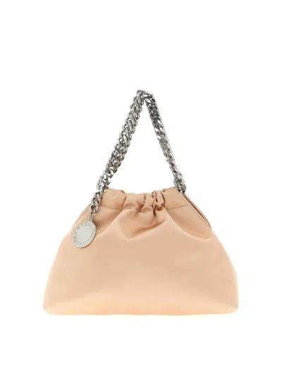 Stella Mccartney Falabella Mini Drawstring Crossbody Bag In Nude