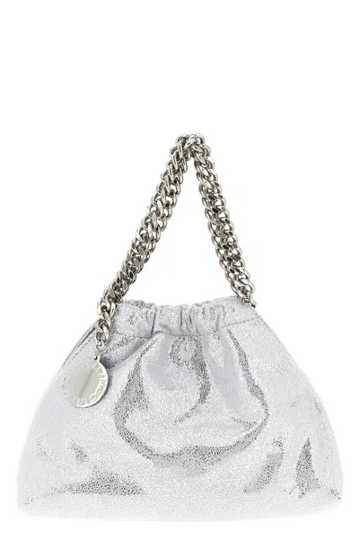 Stella Mccartney 'falabella Mini Drawstring' Crossbody Bag In Silver