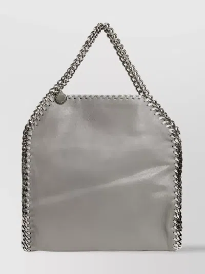 Stella Mccartney Falabella Mini Eco Shaggy Deer Tote Bag In Gray