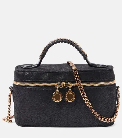 Stella Mccartney Falabella Mini Faux Leather Shoulder Bag In Black