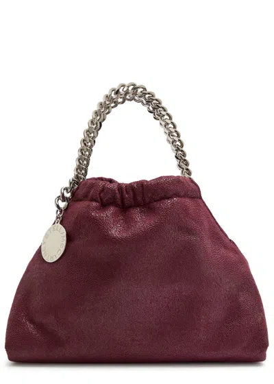 Stella Mccartney Falabella Mini Faux Suede Cross-body Bag In Purple