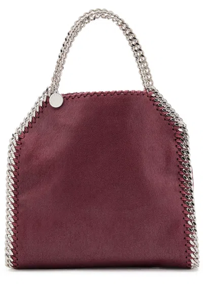 Stella Mccartney Falabella Mini Faux Suede Tote In Purple