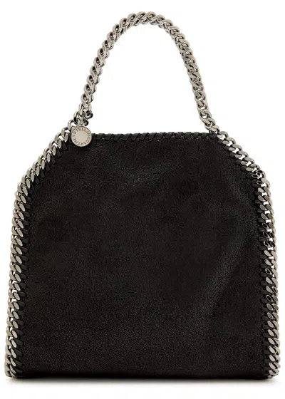 Stella Mccartney Falabella Mini Faux Suede Tote Bag In Neutral