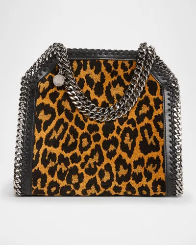 Stella Mccartney Falabella Mini Leopard Jacquard Tote Bag