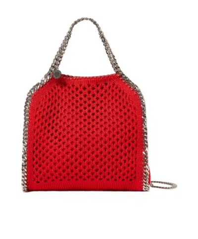Stella Mccartney Falabella Mini Mesh Tote Bag In Red