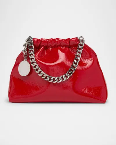 Stella Mccartney Falabella Mini Patent Tote Bag In Red