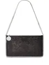 Stella Mccartney Falabella Pochette With Sequins Embroidery In Black