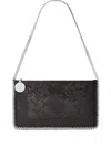 Stella Mccartney Falabella Pochette With Sequins Embroidery In Black