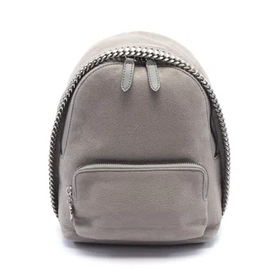 Stella Mccartney Falabella Mini Rucksack Backpack Rucksack Fake Leather Gray In Grey