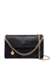 Stella Mccartney Falabella Mini Shoulder Bag In Black Polyester