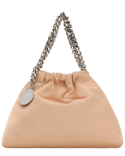 Stella Mccartney Stella-style Powder Satin Falabella Handbag With Silver-tone Hardware In Pink