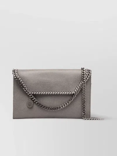 Stella Mccartney Falabella Mini Shoulder Bag In Gray