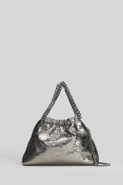 Stella Mccartney Falabella Mini Shoulder Bag In Silver Polyester