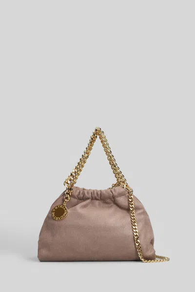 Stella Mccartney Falabella Mini Shoulder Bag In Taupe Polyester In Nude
