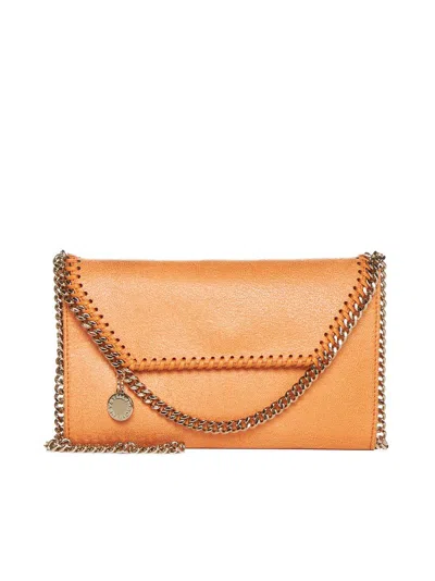 Stella Mccartney Falabella Mini Shoulder Bag In Orange