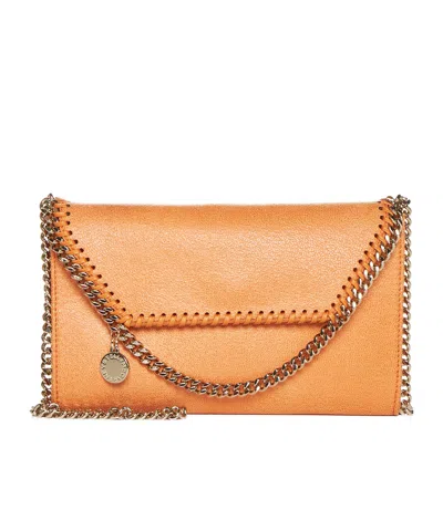 Stella Mccartney Falabella Mini Shoulder Bag In Orange