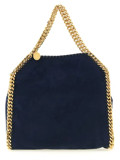 Stella Mccartney 'falabella Mini' Suede Shoulder Bag In Black