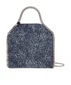 Stella Mccartney Falabella Mini Terry Cloth Tote Bag In Black