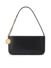 Stella Mccartney Frayme Baguette Shoulder Bag In Black