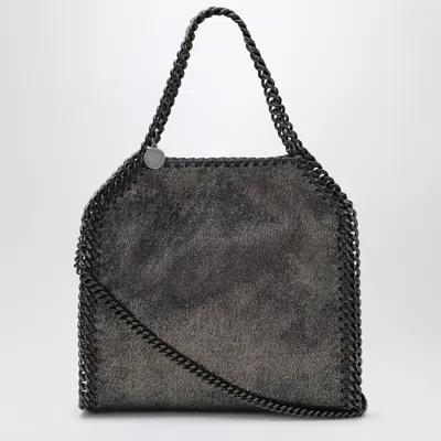 Stella Mccartney Falabella Dark Navy Mini Tote Bag In Gray