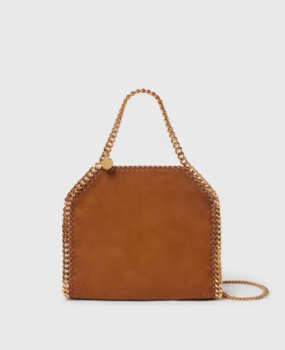 Stella Mccartney Falabella Mini Tote Bag In Brandy