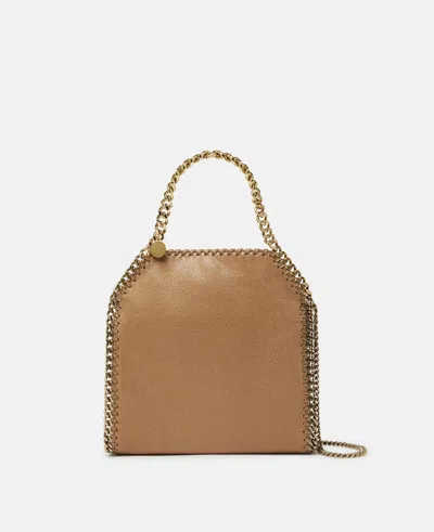 Stella Mccartney Falabella Mini Tote Bag In Pecan Brown