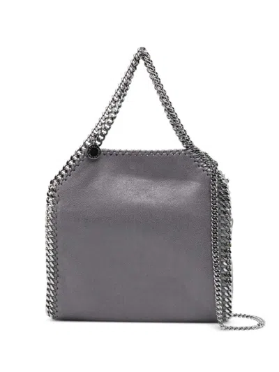 Stella Mccartney Falabella Mini Tote Bag With Chain Strap In Gray