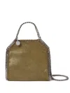 Stella Mccartney Falabella Mini Tote Bag With Chain Trim In Green