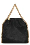 Stella Mccartney Falabella Mini Black Handbag With Handle And Chain Shoulder Strap In Eco Leather Woman In Black