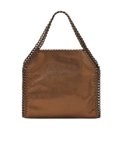 Stella Mccartney Falabella Mini Tote Bronze In Brown