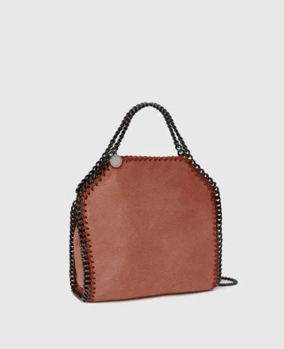 Stella Mccartney Brown Tiny Falabella Tote In Pink