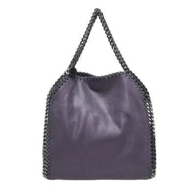 Stella Mccartney Falabella Mini Tote Eco Shaggy In Gray