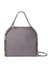 Stella Mccartney Falabella Textured Shoulder Bag In Gray