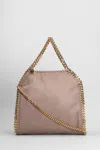 Stella Mccartney Falabella Micro Tote In Beige Polyester In Pink