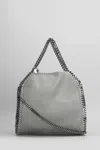 Stella Mccartney Falabella Mini Tote In Grey Polyester In Gray