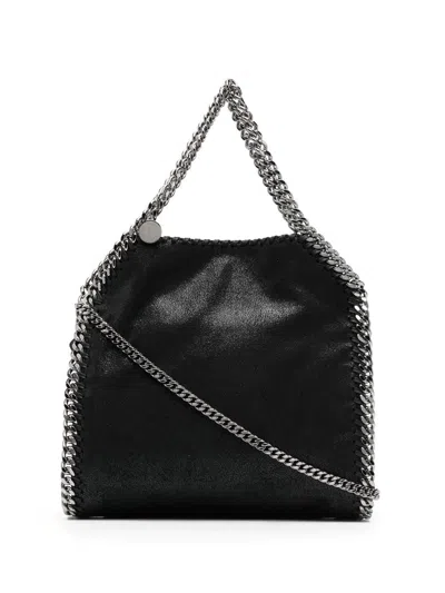 Stella Mccartney Falabella Mini Tote Shaggy Deer In Black
