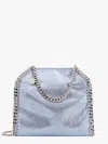 Stella Mccartney Falabella Mini Tote Shoulder Bag In Shaggy Deer Eco Shiny Fabric