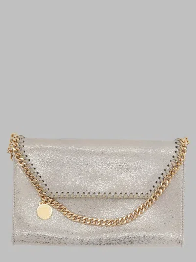 Stella Mccartney Falabella Mini Wallet Bag In Grey