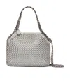 Stella Mccartney Falabella Miniature Crystal Handbag In Gray