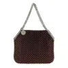 Stella Mccartney Falabella Chain-link Shoulder Strap Embellished Bag In Red