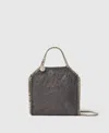 Stella Mccartney Tiny Falabella Chain Medallion Tote Bag In Gray