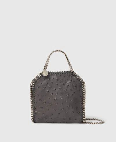 STELLA MCCARTNEY FALABELLA OSTRICH TINY TOTE BAG