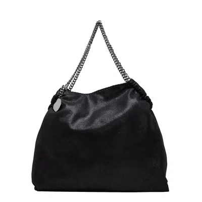 Stella Mccartney Falabella Oversized Tote Eco Shaggy Deer In Blue