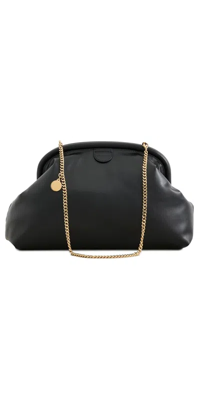 Stella Mccartney Falabella Padded Soft Clutch Black