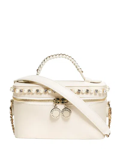Stella Mccartney Falabella Pearl-embellished Bag In Purple